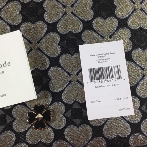 Kate Spade Odette Universal Laptop Sleeve Jacquard - Picture 5 of 5